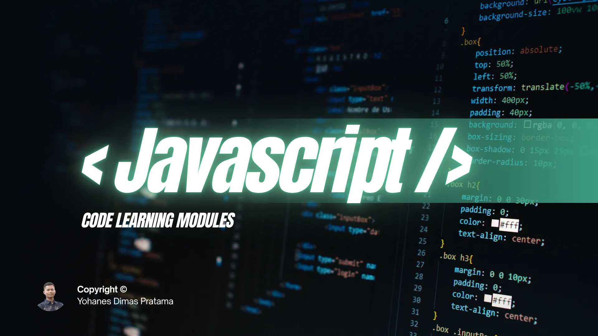 JavaScript Learning Modules - Preview 1